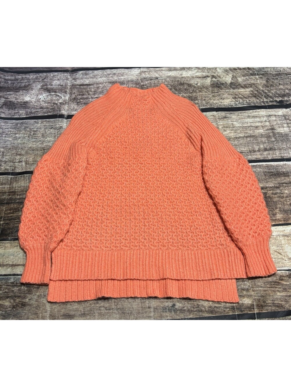 Anthropologie Sweater Womens Small Bia Mock Neck Alpaca Blend Raglan